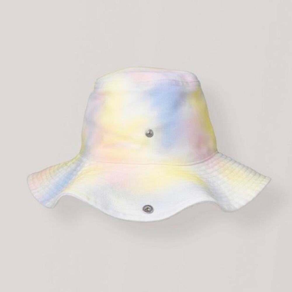 Ganni Women's Bucket Hat Tie Dye Summer Wide Brim Casual